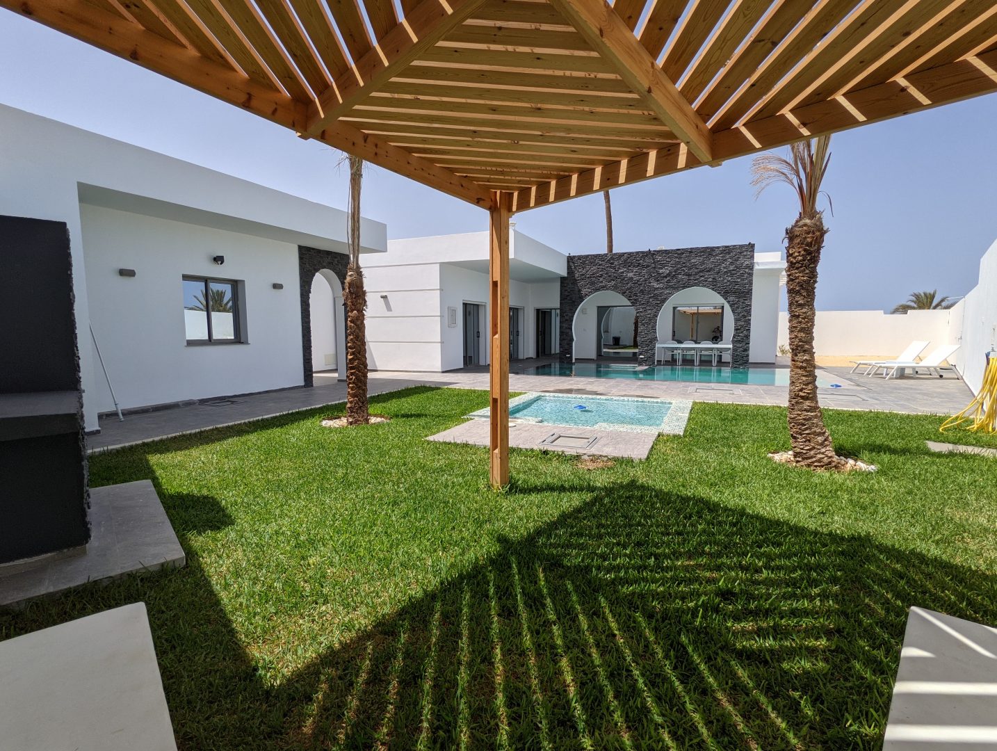 Pergola avec vue sur toute la terasse