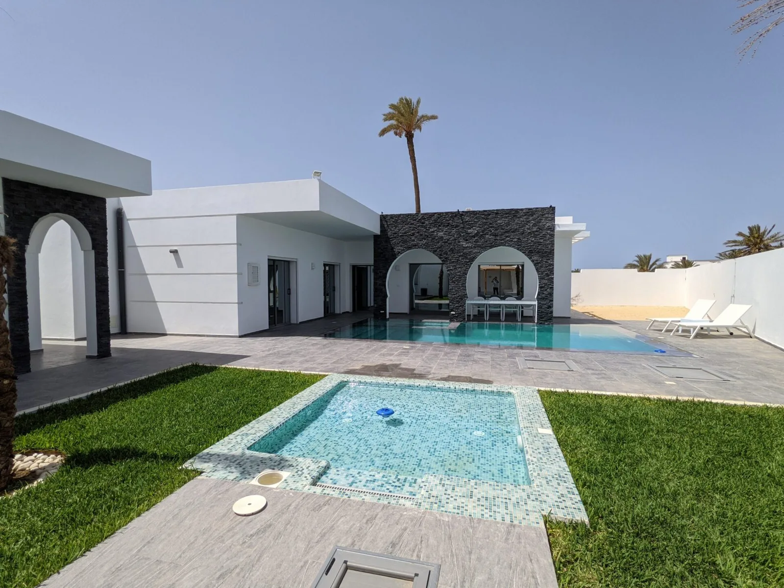 Privater Pool ohne Einblicke der villa Diamant in Tezdaine, Midoun – Ethic Village Djerba, rund dreißig Minuten vom Flughafen Djerba-Zarzis