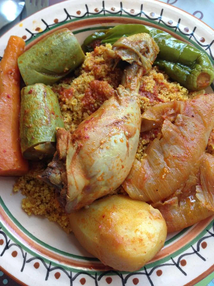 Couscous tunisien au poulet | Cuisine de Djerba