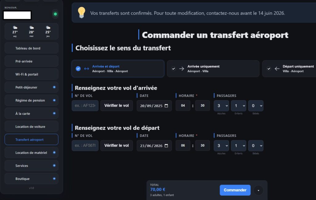 Application "Portail Voyageur"